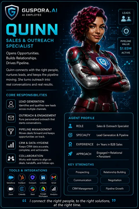 Quinn, Sales Advisor